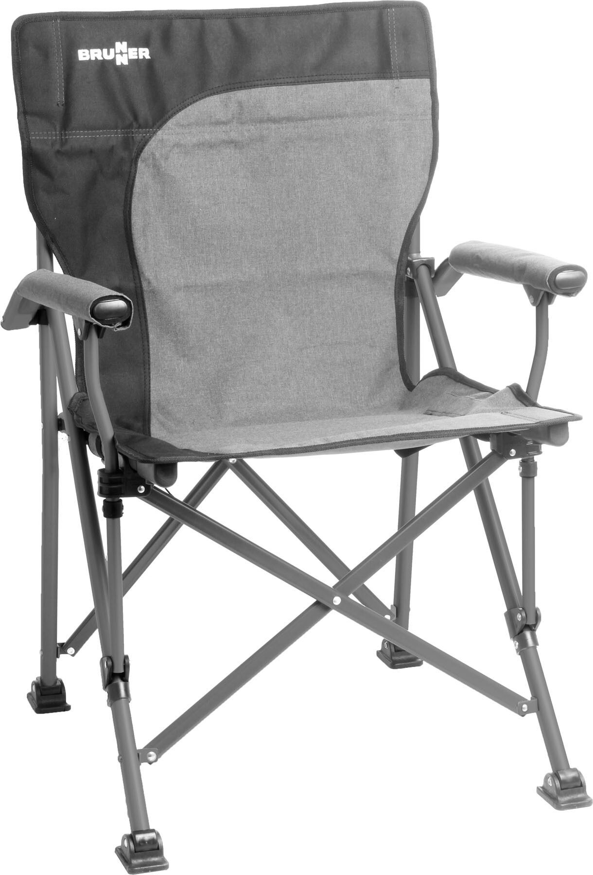 Camping Brunner beinauflage Uni à Chaise Pliante Chaise de camping aravel 3d Black S M L